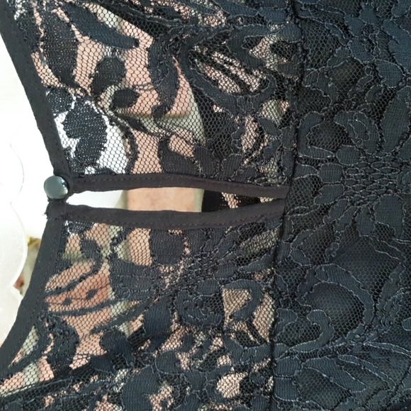 Lily Rose black lace sleeveless dress xl - Picture 3 of 5